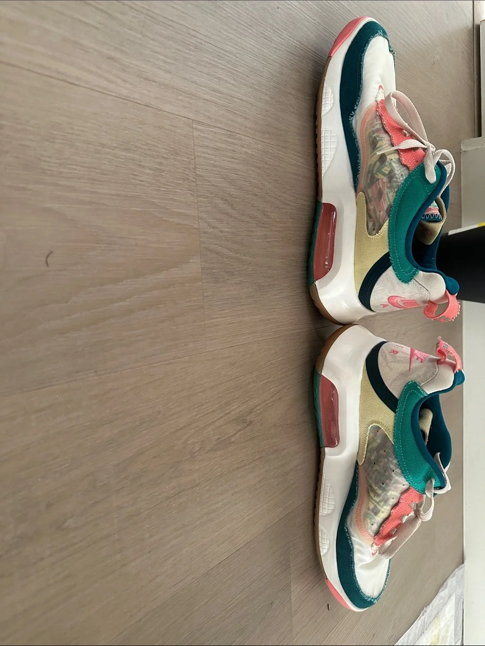Jordan Multicolor Fashion Sneakers - White, Teal & Coral